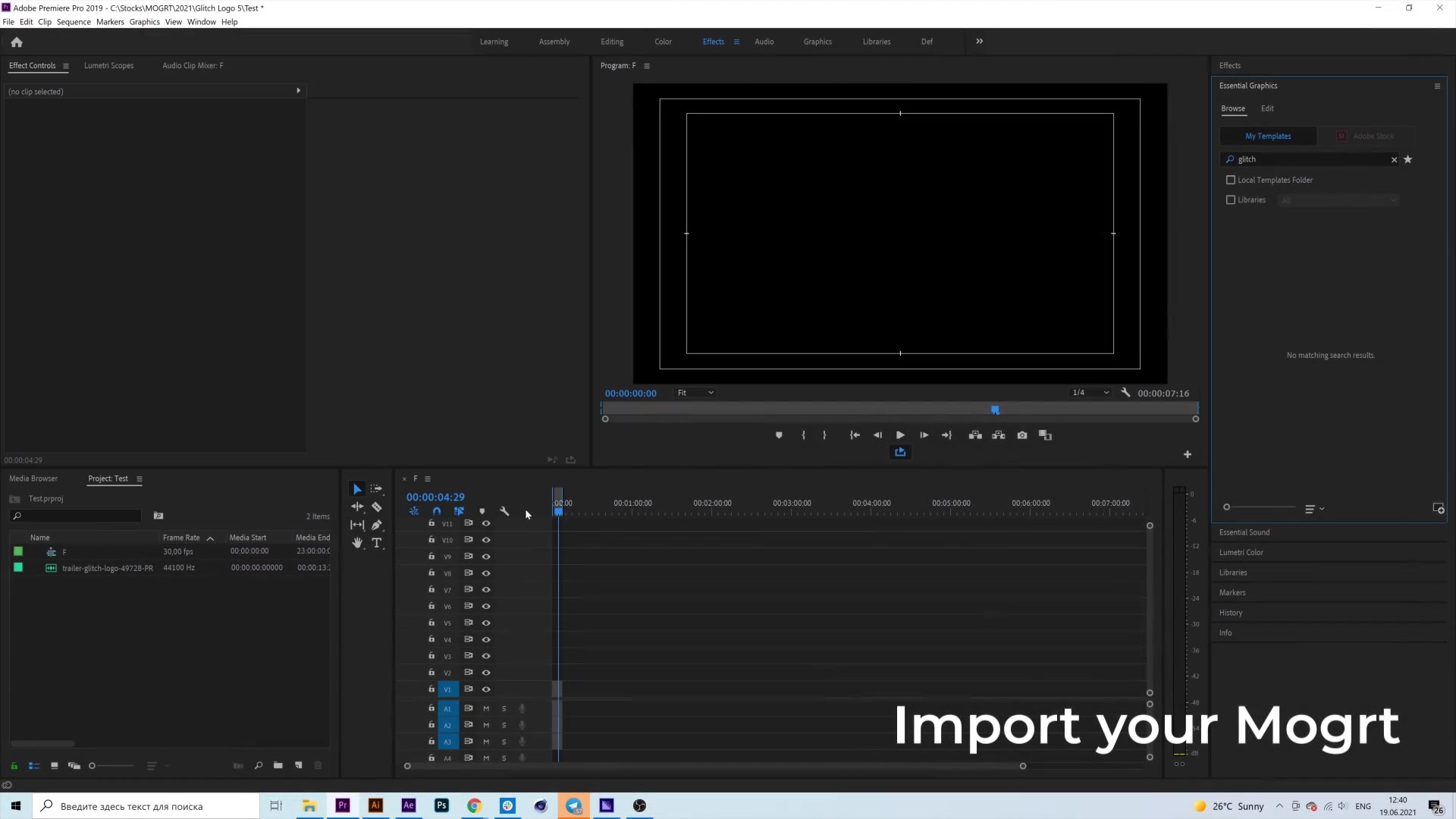 Fast Glitch RGB Title Reveal MOGRT Videohive 32732925 Premiere Pro Image 5