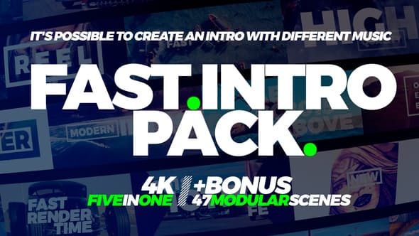 Fast Intro Pack 5in1 - Download Videohive 22008950