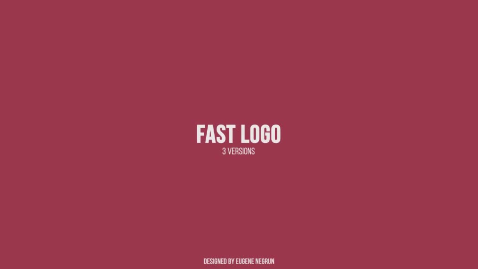 Fast Logo Videohive 20406111 After Effects Image 1