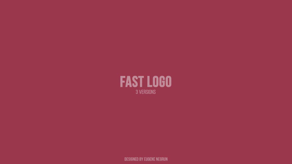 Fast Logo Videohive 20406111 After Effects Image 2