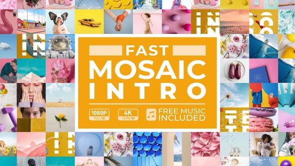 Fast Mosaic Intro - 33710192 Download Videohive