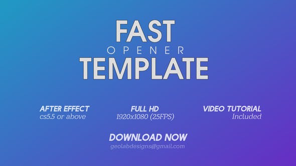 Fast Opener 3 - Videohive 23381352 Download
