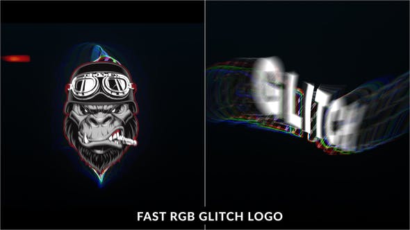 Fast RGB Glitch Logo Intro - Download 33799361 Videohive