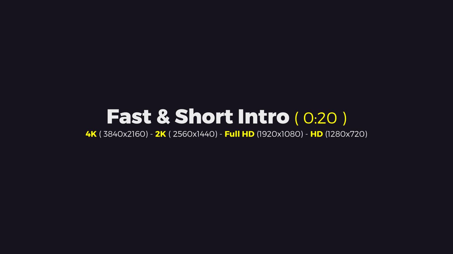 Fast & Short Intro Videohive 33995264 After Effects Image 1