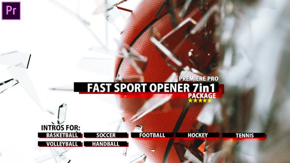Fast Sport Ball Opener 7in1 Premiere Pro - Videohive 38715469 Download