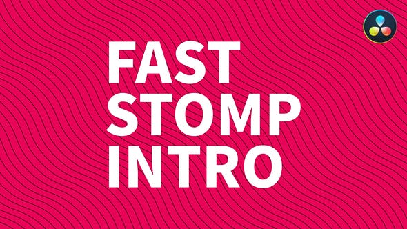Fast Stomp Intro | For DaVinci Resolve - Videohive Download 34628206