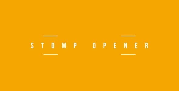 Fast Stomp Opener - 20987410 Videohive Download