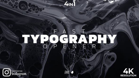 Fast Typography Opener - 31529112 Videohive Download