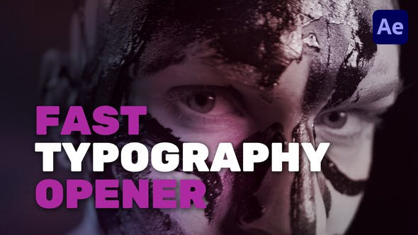 Fast Typography Opener - 32311358 Videohive Download
