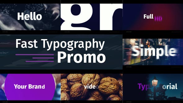 Fast Typography Promo - Videohive Download 19514796