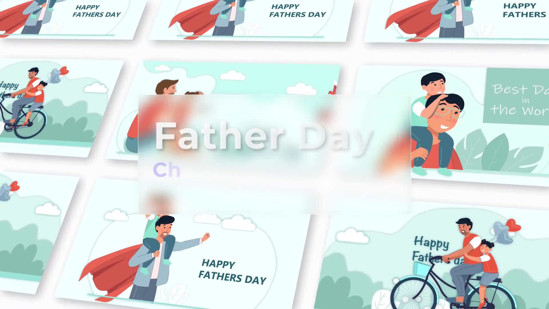 Fathers Day Animation Scene Pack Videohive 36977677 After Effects Image 1