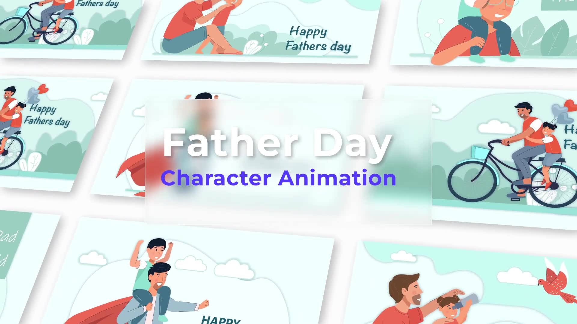 Fathers Day Animation Scene Pack Videohive 36977677 After Effects Image 2