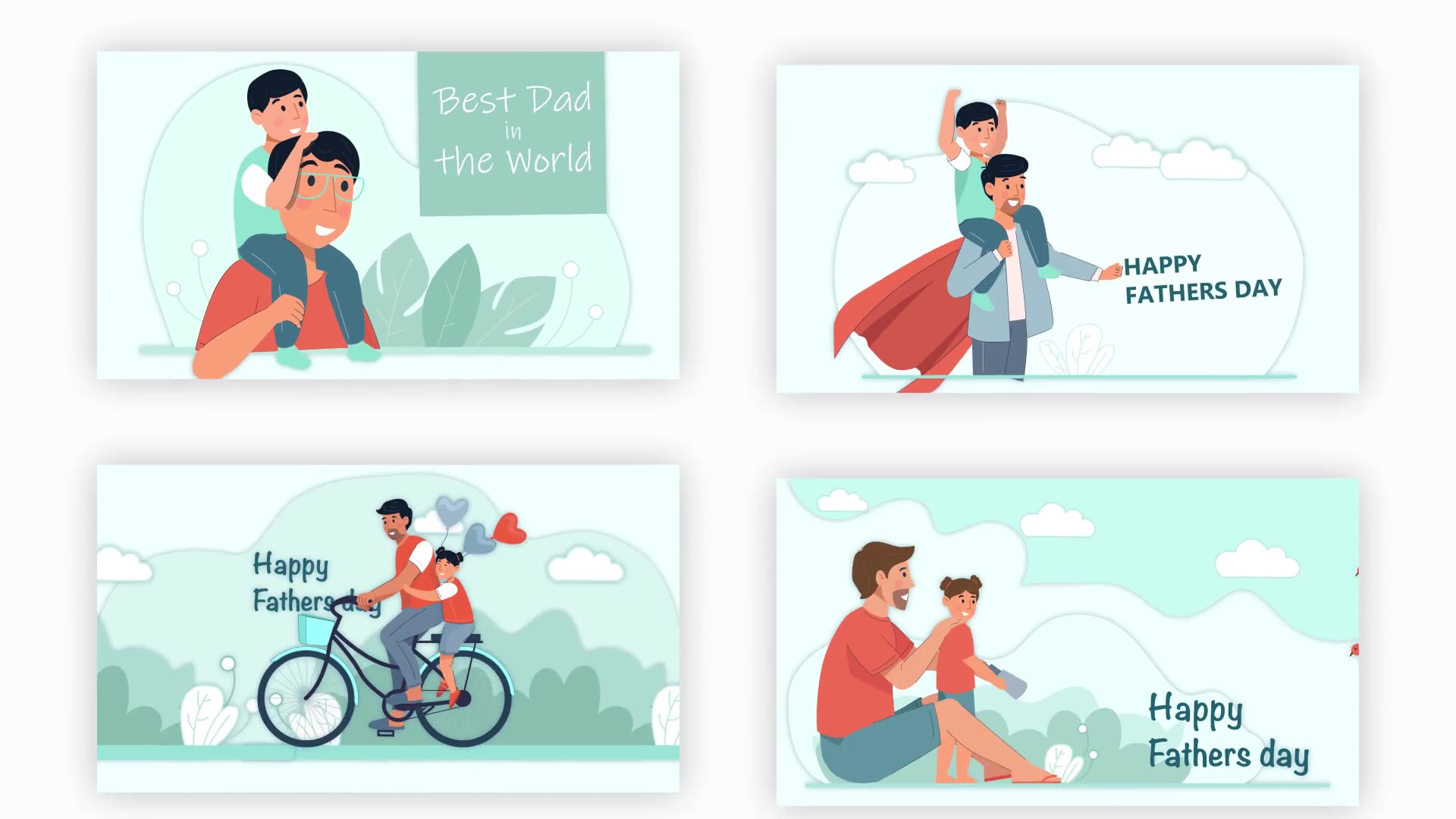 Fathers Day Animation Scene Pack Videohive 36977677 After Effects Image 9