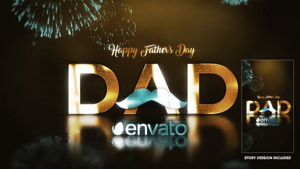 Fathers Day Golden Wishes - Download 32491533 Videohive