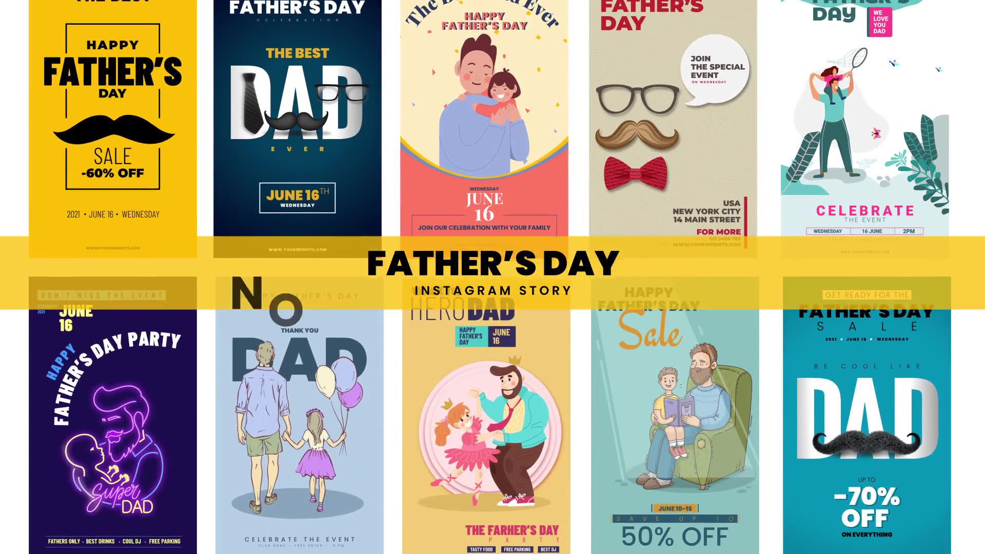 Fathers Day Instagram Stories Videohive 32034341 After Effects Image 2