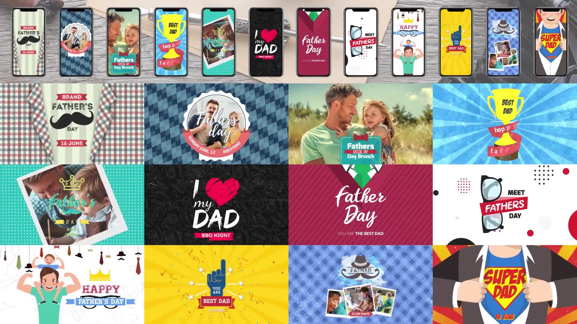 Fathers Day Package Videohive 23926615 After Effects Image 1