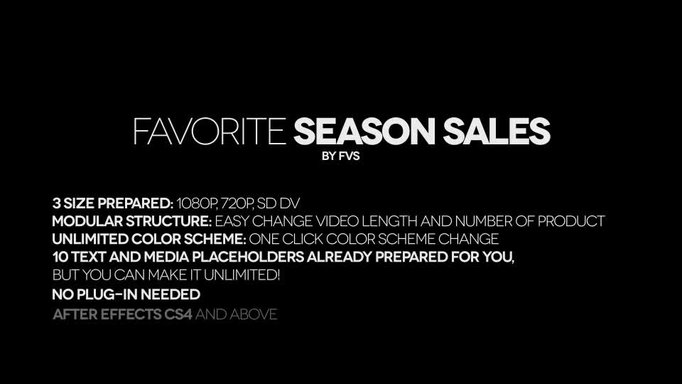Favorite Season Sales Videohive 6451724 After Effects Image 1