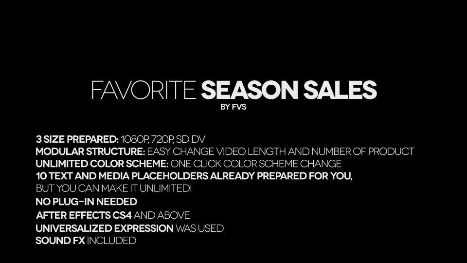 Favorite Season Sales Videohive 6451724 After Effects Image 2