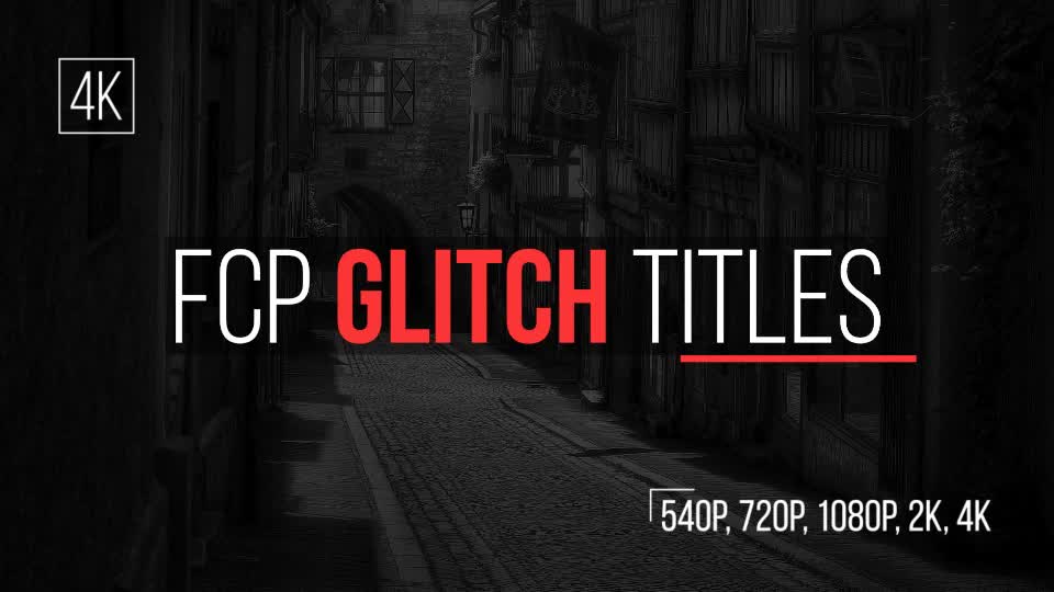 FCP Glitch Titles Videohive 18877180 Apple Motion Image 1