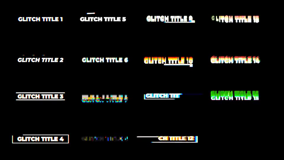 FCPX Glitch Titles and Logos Videohive 22773308 Apple Motion Image 9