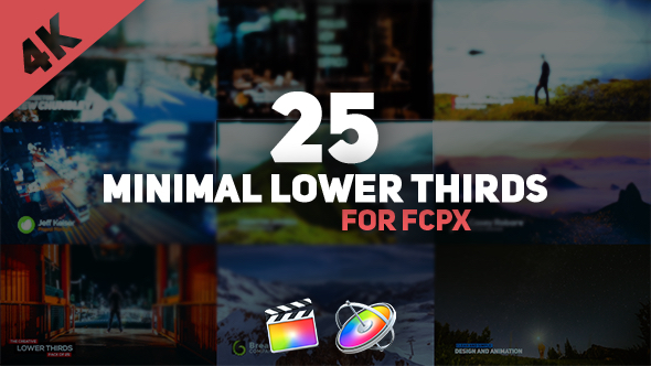 FCPX Minimal Lower Thirds Pack - Download Videohive 21493397