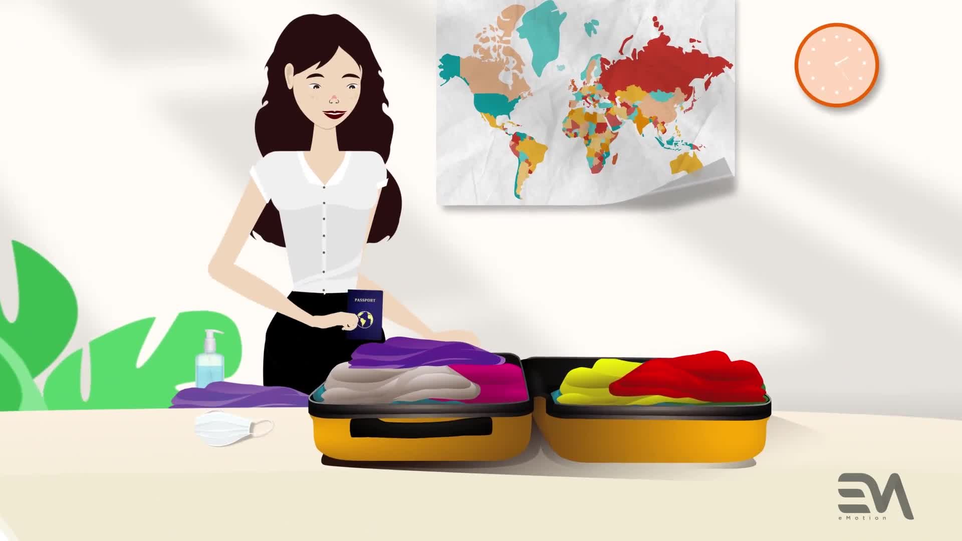 Female Character Travel toolkit V.1 Videohive 33843474 After Effects Image 1