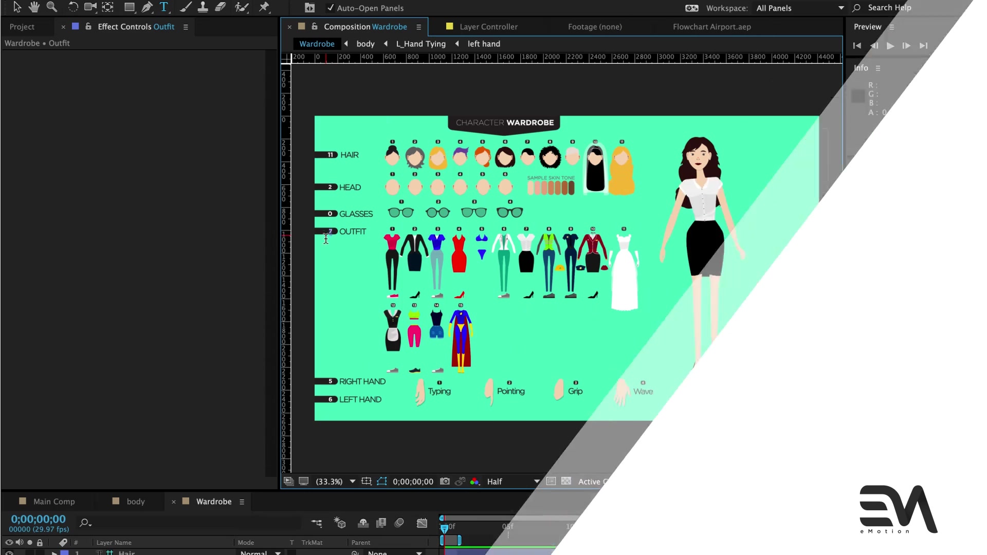 Female Character Travel toolkit V.1 Videohive 33843474 After Effects Image 6