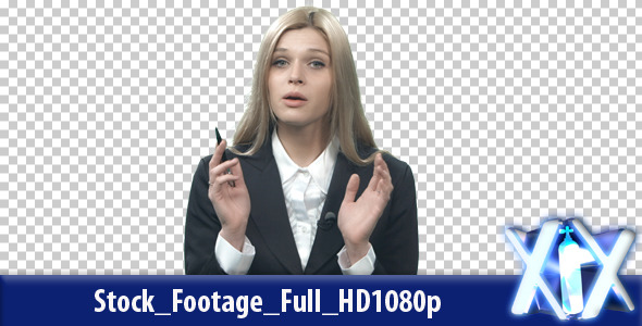 Female Newsreader  - Download Videohive 7419593