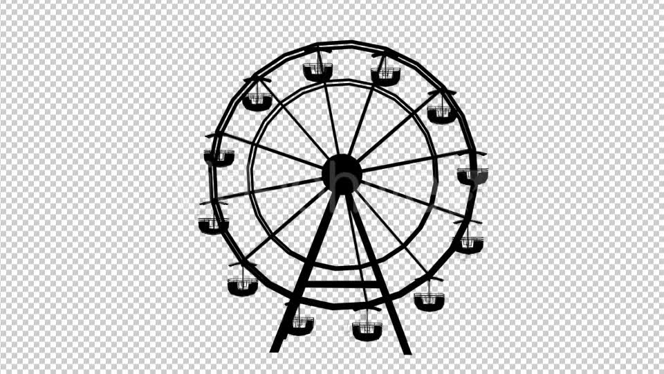 Ferris Wheel Silhouette - Download Videohive 21040076