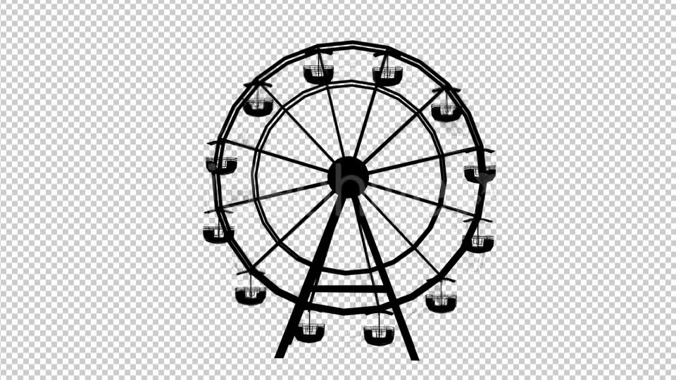 Ferris Wheel Silhouette - Download Videohive 21040076