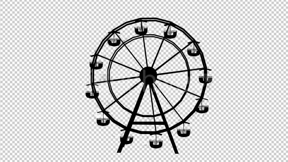 Ferris Wheel Silhouette - Download Videohive 21040076
