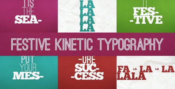 Festive Kinetic Text - Download 6280913 Videohive