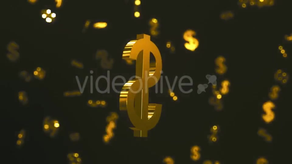 Field of Glittering Gold Dollars - Download Videohive 19471628