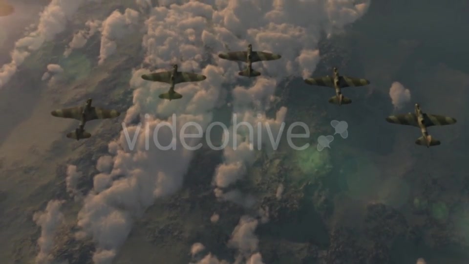 Fighter Jets of the Second World War IL 2 Flying Wedge - Download Videohive 21244666