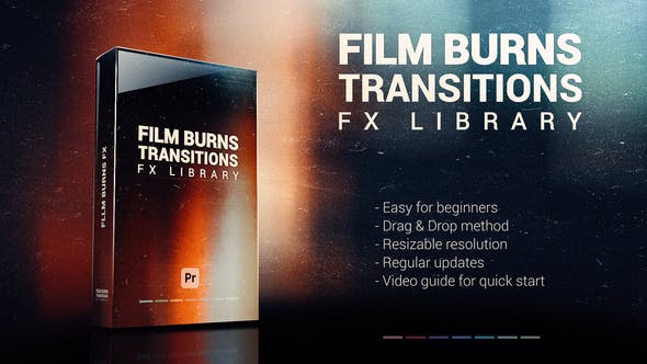 Film Burns Transitions & FX Pack for Premiere Pro - 35971552 Videohive Download