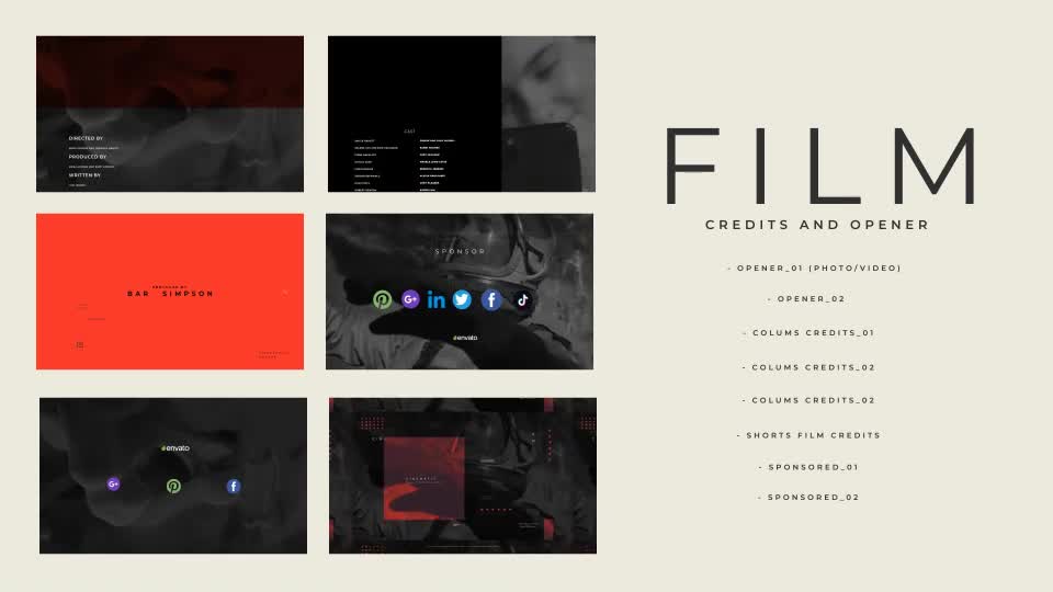 Film Credits And Opener Videohive 30253381 After Effects Image 1