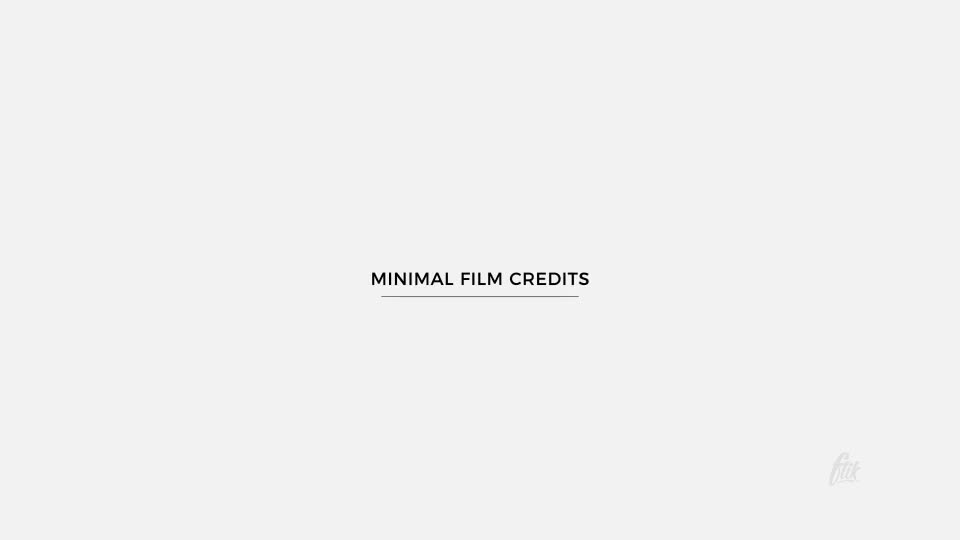 Film Credits - Download Videohive 19987952