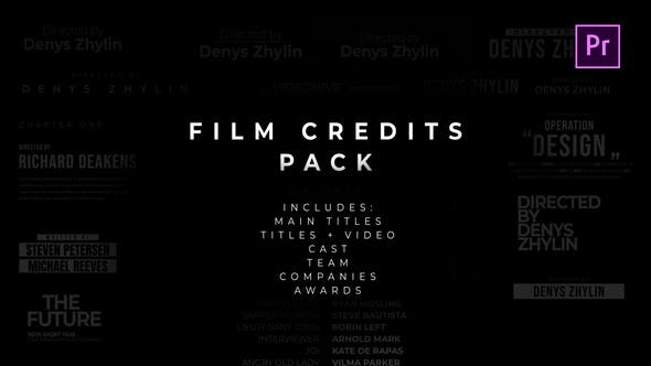 Film Credits Pack for Premiere Pro - Download 23181279 Videohive