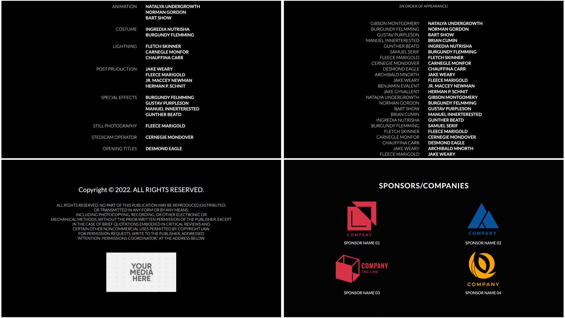 Film Credits & Titles for Final Cut Pro X Videohive 39456875 Apple Motion Image 8
