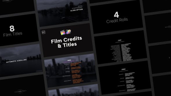 Film Credits & Titles for Final Cut Pro X - Download Videohive 39456875