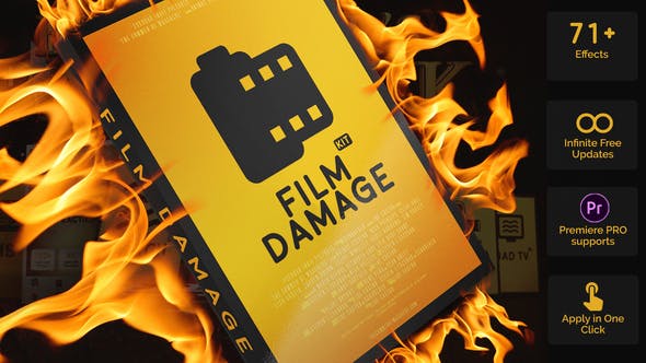 Film Damage Kit | Big Pack of Film Damage Presets for After Effects - Download 25658320 Videohive