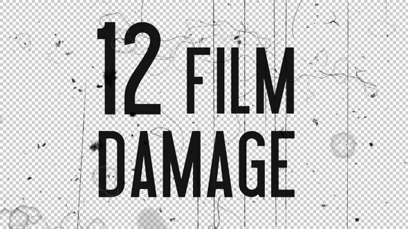 Film Damage Overlays 12 Pack - Download Videohive 15296462