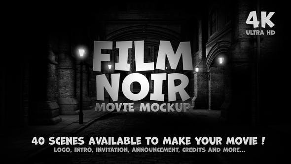 Film Noir Movie Mockup - Download Videohive 36133271