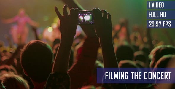 Filming Musicians Performance In The Concert  - 7865429 Download Videohive
