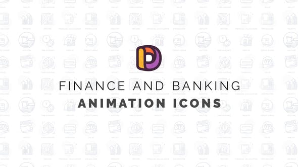 Finance & Banking Animation Icons - Videohive 34567576 Download