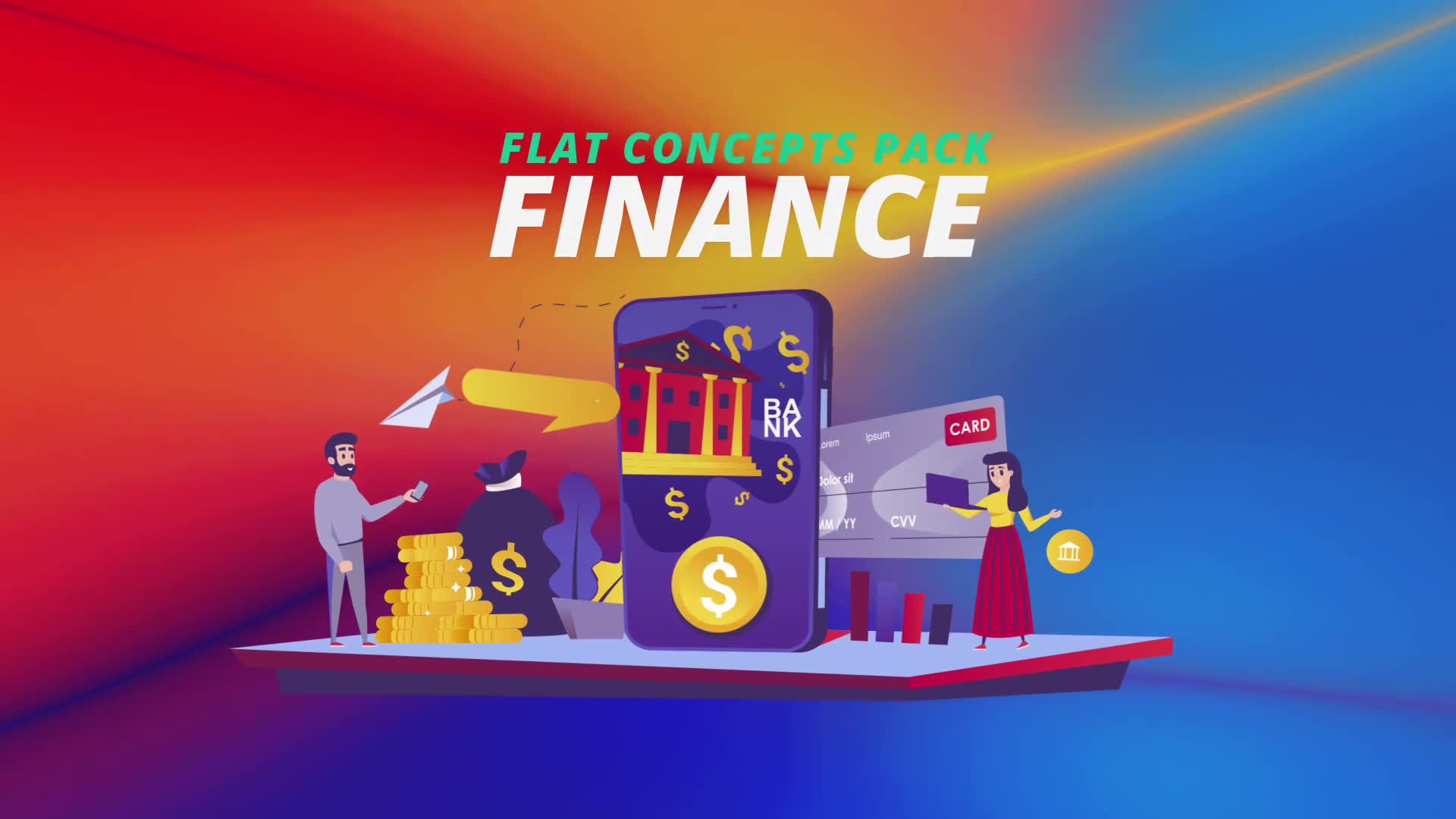 Finance Flat Concept Videohive 32272195 After Effects Image 2