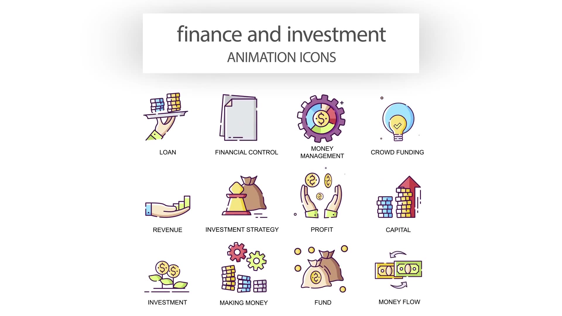 Finance & Investment Animation Icons Videohive 31339501 After Effects Image 6