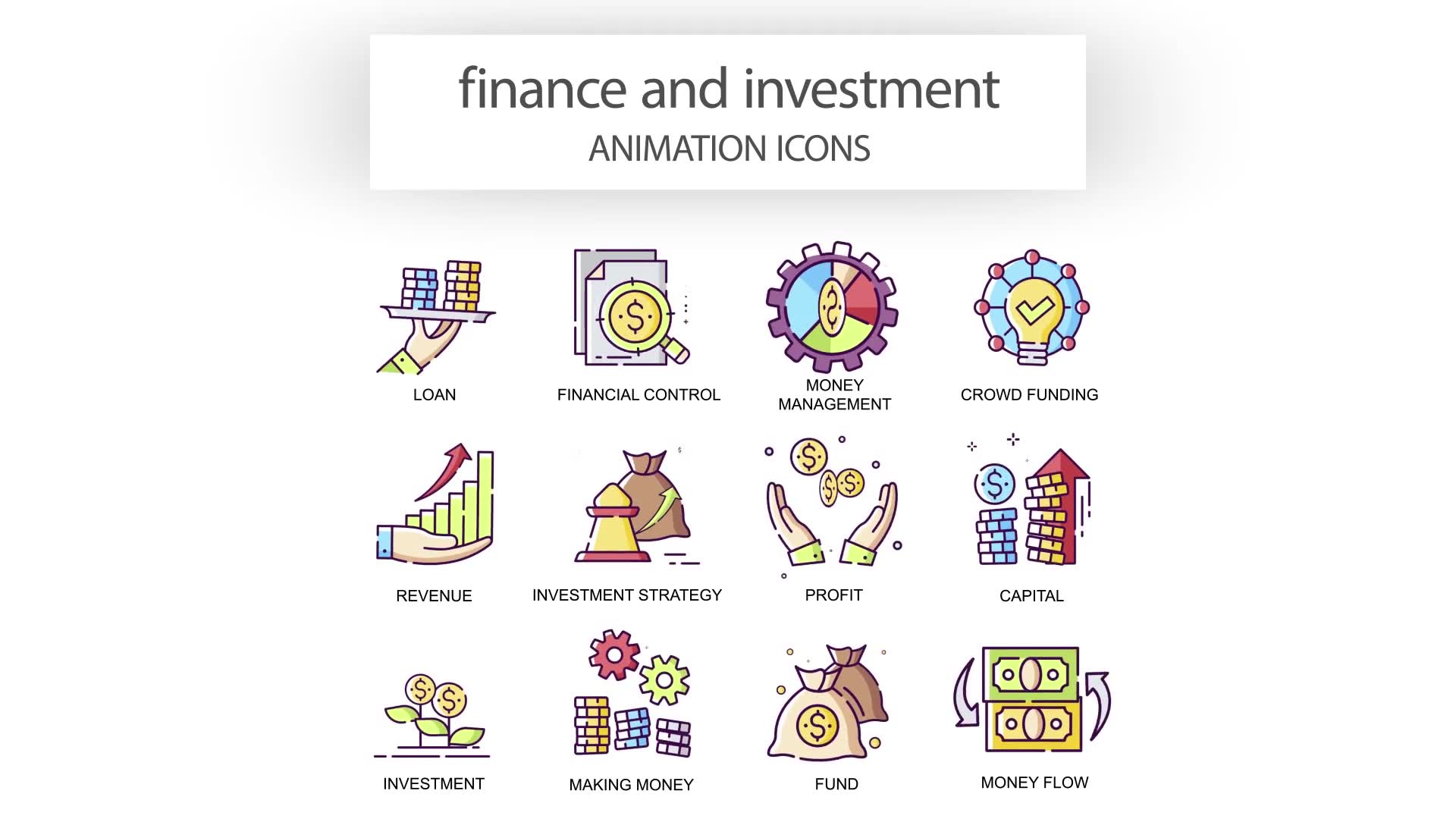 Finance & Investment Animation Icons Videohive 31339501 After Effects Image 7