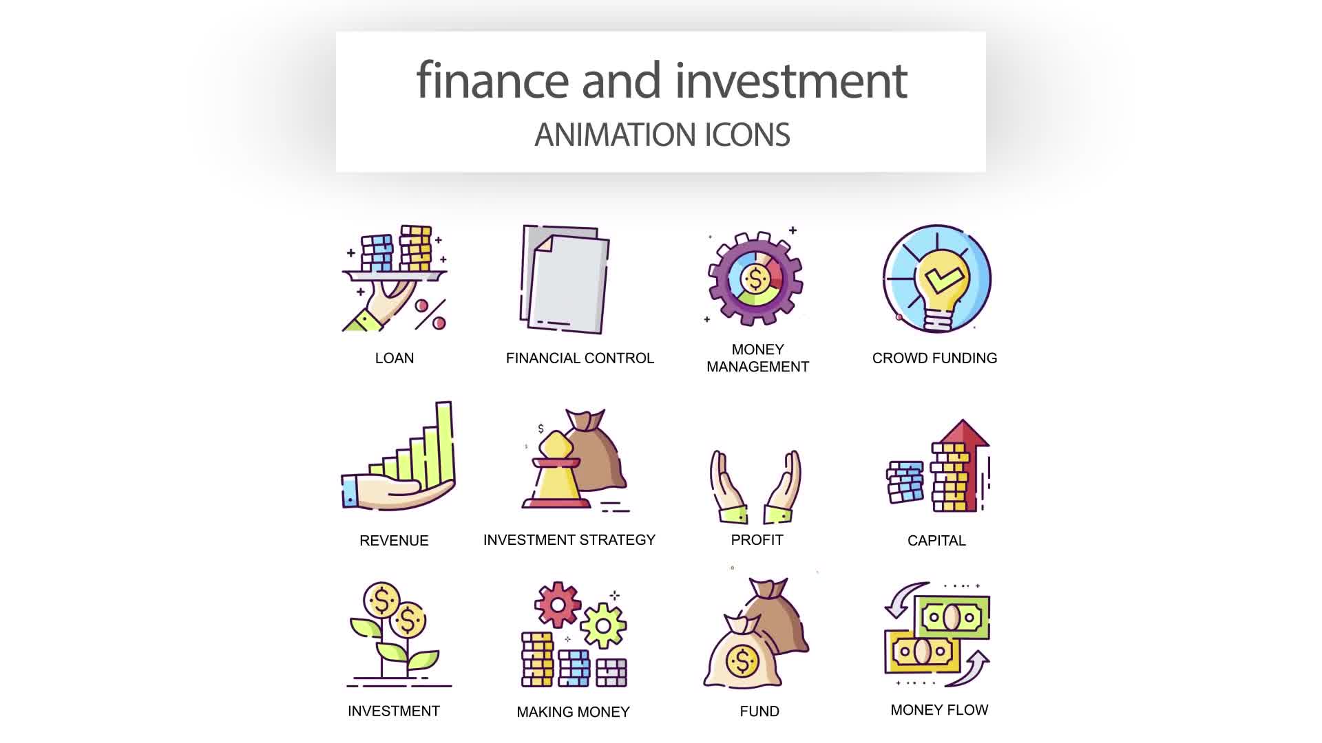 Finance & Investment Animation Icons Videohive 31339501 After Effects Image 9