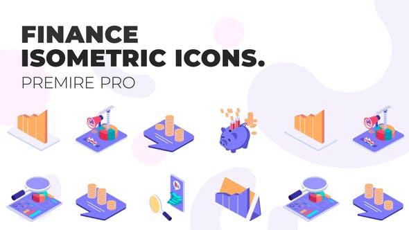 Finance MOGRT Isometric Icons - Videohive Download 37500673